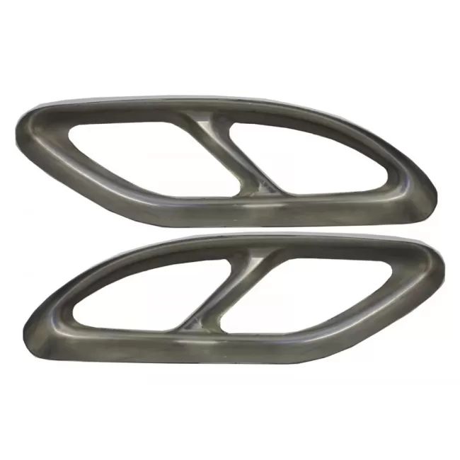 Muffler Tips suitable for Mercedes C-Class W205 S65 E65 GLE W166 X166 GLC W253 Sport Design