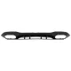 Rear Bumper Valance Diffuser suitable for Mercedes A-Class W177 Hatchback (2018-Up) Black Exhaust Muffler Tips