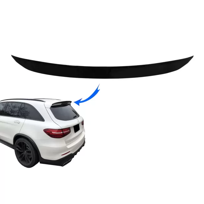 Rear Roof Spoiler Wing suitable for Mercedes GLC X253 SUV (2015-up) Piano Black