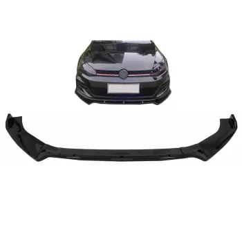 Front Bumper Lip Extension Spoiler suitable for VW Golf 7 GTI 7.5 GTI & R (2013-2020) Piano Black