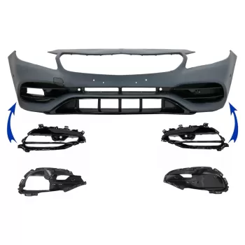 Side Grilles Cover Frames suitable for Mercedes A Class W176 (2012-2018) Facelift A45 Design
