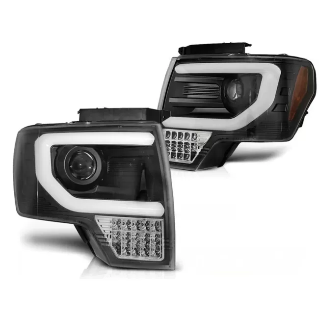 LED Headlights suitable for Ford F150 Mk12 (2008-2014) Black