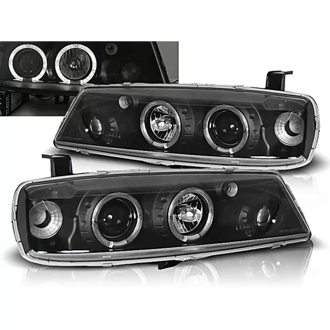 Angel Eyes Headlights suitable for Opel Calibra (08.1990-06.1997) Black