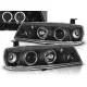 Angel Eyes Headlights suitable for Opel Calibra (08.1990-06.1997) Black