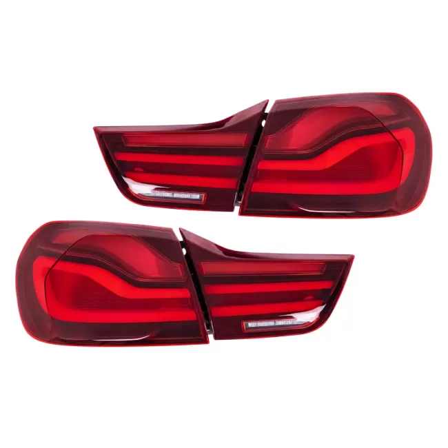 LED Taillights suitable for BMW 4 Series F32 F33 F36 M4 F82 F83 (2013-03.2019) Red Black
