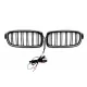 Central Kidney Grilles with LED suitable for BMW 3 Series F30 F31 (2011-2019) Double Stripe