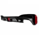 Rear Bumper Diffuser with LED suitable for BMW 5 Series G30 G31 Limousine Touring (2017-2024) M5 Design Carbon Insertion