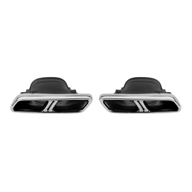Exhaust Muffler Tips suitable for Mercedes S-Class W222 E-Class W212 S212 Facelift CLS W218 SL-Class R231 E63 S65 SL65 Design