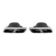 Exhaust Muffler Tips suitable for Mercedes S-Class W222 E-Class W212 S212 Facelift CLS W218 SL-Class R231 E63 S65 SL65 Design