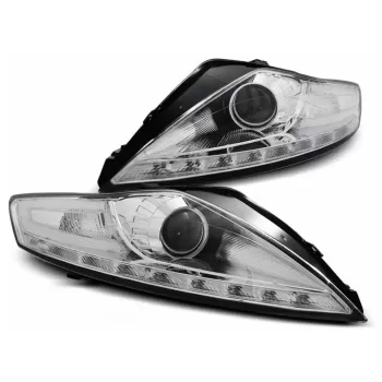 LED DRL Headlights suitable for Ford Mondeo MK4 (07.2007-11.2010) Chrome