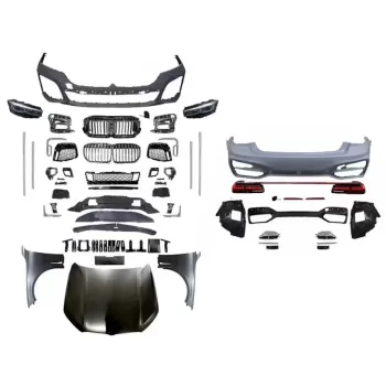 Body Kit suitable for BMW 7 Series F01 (2008-2015) Conversion to G12 Facelift Design