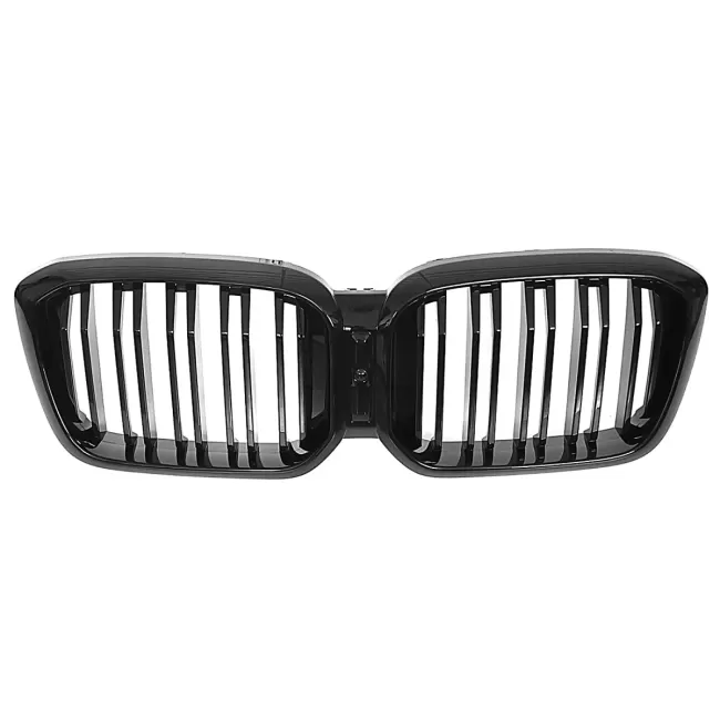 Central Kidney Grille suitable for BMW X3 G01 LCI X4 G02 LCI (2021-2025) Double Stripe Piano Black