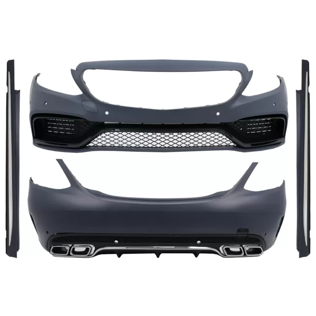 Complete Body Kit suitable for Mercedes C-Class W205 Sedan (2014-2018) C63 Design