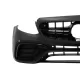Front Bumper with Rear Diffuser and Exhaust Muffler Tips Chrome suitable for Mercedes E-Class W213 (2016-2019) E63 Design Black Edition
