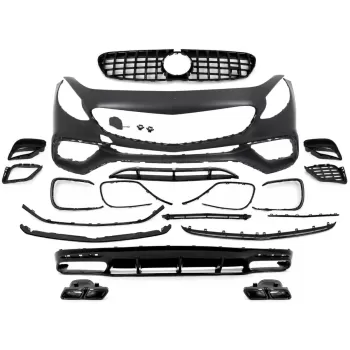 Body Kit suitable for Mercedes S-Class Coupe C217 (2015-2021) S65 Design Black