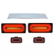 LED Taillights Light Bar with Rear Bumper Fog Lamp and Roof Spoiler suitable for Mercedes G-class W463 (1989-2015)