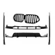 Aero Body Kit suitable for BMW X6 G06 (10.2019-03.2023) M-Tech Black Knight Design Piano Black