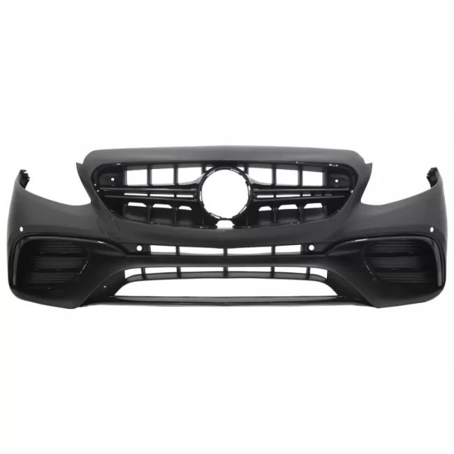 Body Kit suitable for Mercedes E-Class W213 (2016-2019) E63 Design with Exhaust Muffler Tips Black