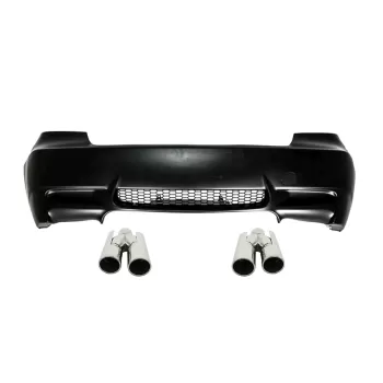 Rear Bumper suitable for BMW 3 Series E92 E93 (2006-2010) M3 Design with Exhaust Muffler Tips