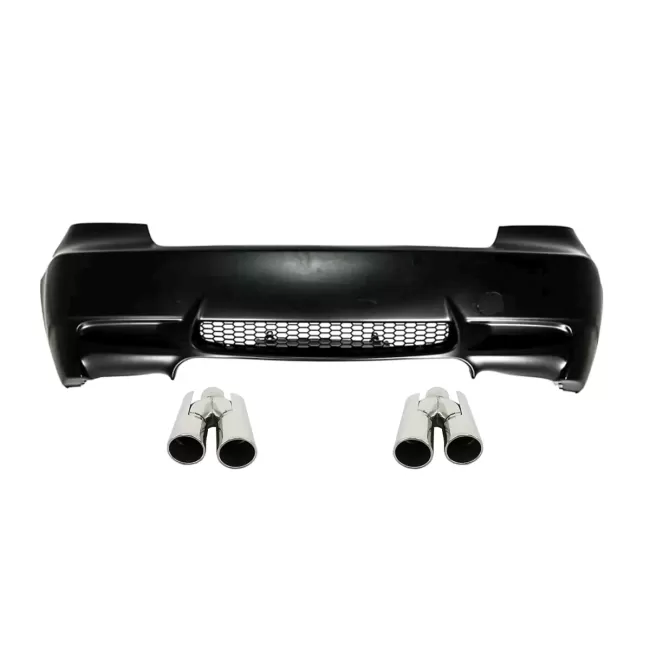 Rear Bumper suitable for BMW 3 Series E92 E93 (2006-2010) M3 Design with Exhaust Muffler Tips