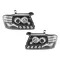 Angel Eyes Headlights suitable for Mitsubishi Pajero V60 (2000-2006) Black