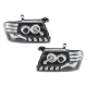 Angel Eyes Headlights suitable for Mitsubishi Pajero V60 (2000-2006) Black