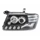 Angel Eyes Headlights suitable for Mitsubishi Pajero V60 (2000-2006) Black