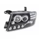 Angel Eyes Headlights suitable for Mitsubishi Pajero V60 (2000-2006) Black