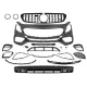 Body Kit suitable for Mercedes S-Class Coupe C217 (2015-2021) S65 Design Black