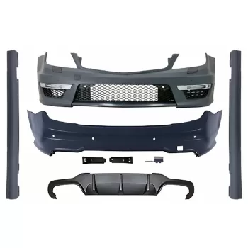 Body Kit suitable for Mercedes C-Class W204 (2007-2015) Facelift C63 Design