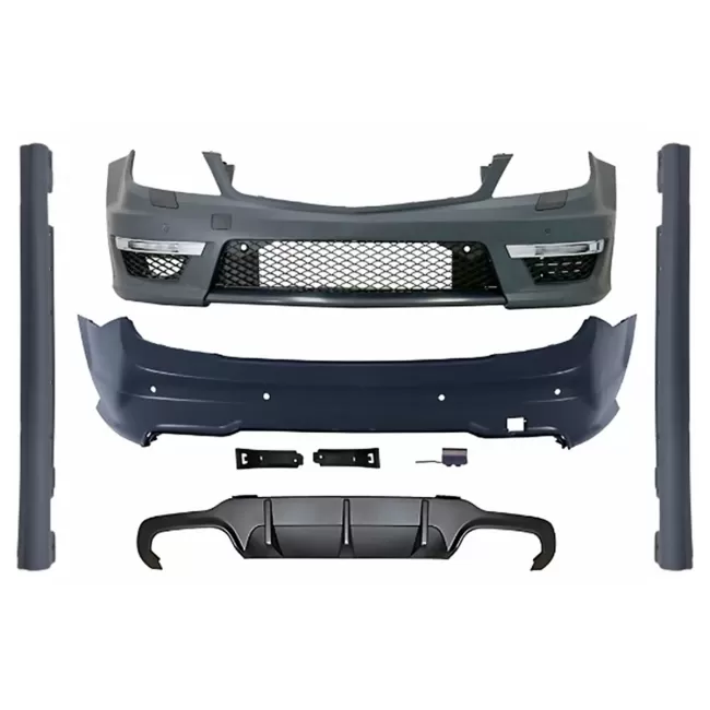 Body Kit suitable for Mercedes C-Class W204 (2007-2015) Facelift C63 Design
