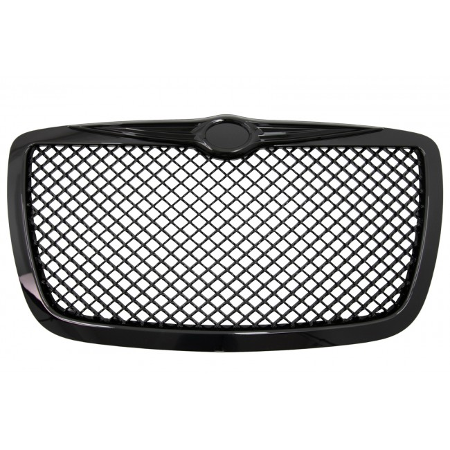 Front Grille suitable for CHRYSLER 300C Sedan Avant Bentley Look (2004-2011) Piano Black Edition