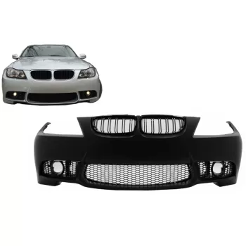 Front Bumper with Kidney Grilles suitable for BMW 3 Series E90 E91 LCI (2008-2011) Sedan Touring M3 Design