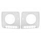 Headlights Covers with LED DRL Daytime Running Lights suitable for Mercedes G-Class W463 (1989-up) G65 Design Chrome