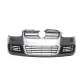 Front Bumper suitable for VW Golf V 5 (2003-2007) Jetta (2005-2010) R32 Look Brushed Aluminium Look Grille