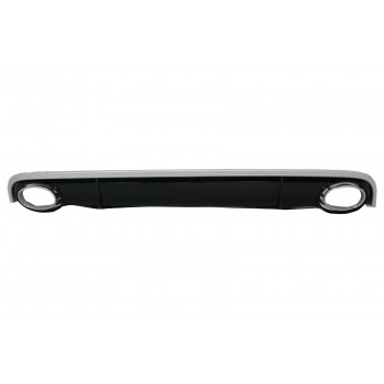 Rear Bumper Valance Air Diffuser suitable for Audi A7 4G (2010-2014) with Exhaust Tips RS7 Design