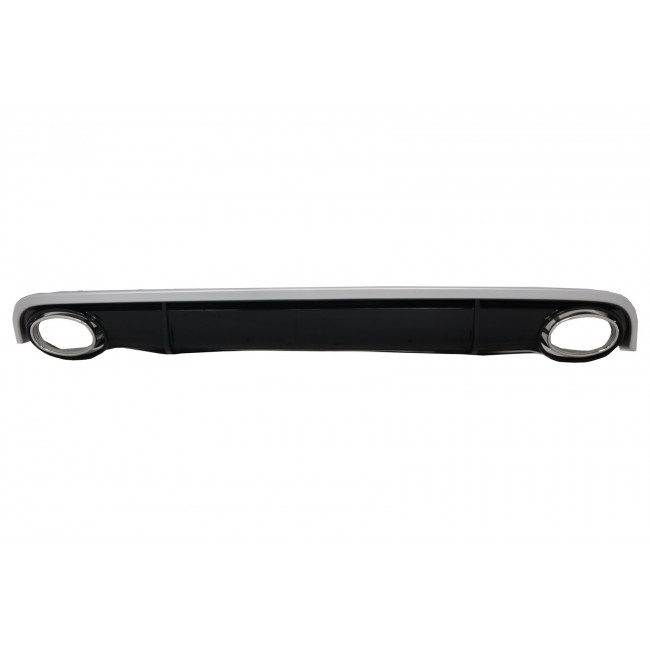 Rear Bumper Valance Air Diffuser suitable for Audi A7 4G (2010-2014) with Exhaust Tips RS7 Design
