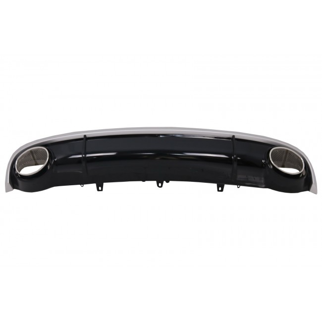 Rear Bumper Valance Air Diffuser suitable for Audi A7 4G (2010-2014) with Exhaust Tips RS7 Design