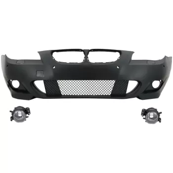 Front Bumper suitable for BMW 5 Series E60 Sedan E61 LCI Touring (2007-2010) M-Technik Design PDC 18mm