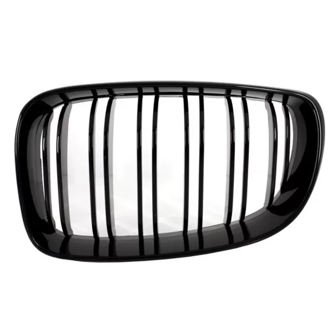 Central Grilles Kidney Grilles suitable for BMW 1 Series E81 E82 E87 E88 M1 M (2007-2011) LCI Double Stripe M Design Piano Black