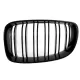Central Grilles Kidney Grilles suitable for BMW 1 Series E81 E82 E87 E88 M1 M (2007-2011) LCI Double Stripe M Design Piano Black