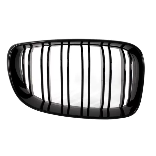 Central Grilles Kidney Grilles suitable for BMW 1 Series E81 E82 E87 E88 M1 M (2007-2011) LCI Double Stripe M Design Piano Black