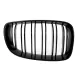 Central Grilles Kidney Grilles suitable for BMW 1 Series E81 E82 E87 E88 M1 M (2007-2011) LCI Double Stripe M Design Piano Black