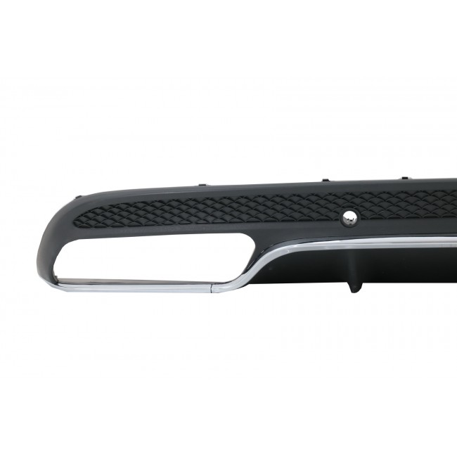 Rear Bumper Diffuser suitable for Mercedes C-Class W205 S205 (2014-2020) C63 Design Only for Sport Package