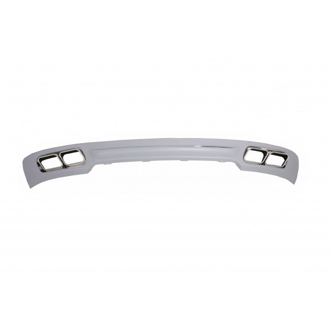 Rear Diffuser with Exhaust Muffler Tips Tailpipe suitable for BMW F01 (2008-up) 7 Series 760i Quad Design