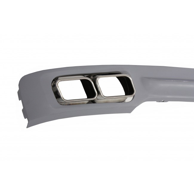 Rear Diffuser with Exhaust Muffler Tips Tailpipe suitable for BMW F01 (2008-up) 7 Series 760i Quad Design