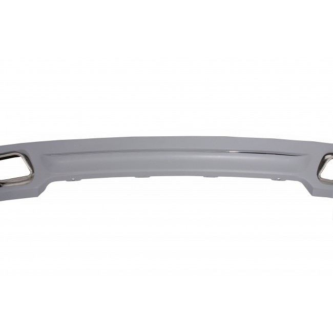 Rear Diffuser with Exhaust Muffler Tips Tailpipe suitable for BMW F01 (2008-up) 7 Series 760i Quad Design
