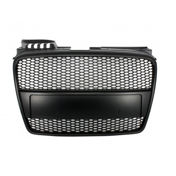 Badgeless Front Grille suitable for Audi A4 B7 (2004-2008) RS4 Design Matte Black