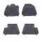 Floor mat Rubber Black suitable for FIAT 500X (2014-Up)