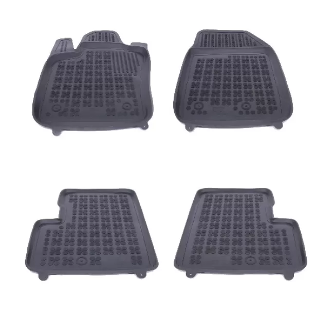 Floor mat Rubber Black suitable for FIAT 500X (2014-Up)